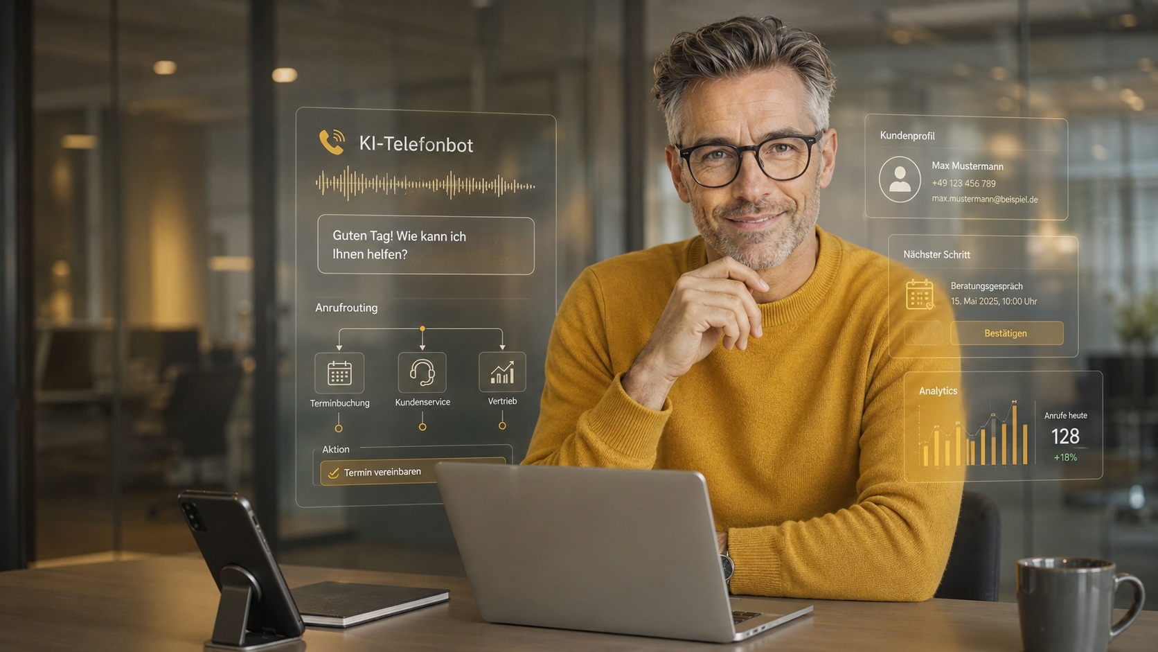 KI-Telefonassistenz – Kein Anruf bleibt liegen